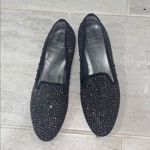 STUART WEITZMAN STUDDED LOAFERS